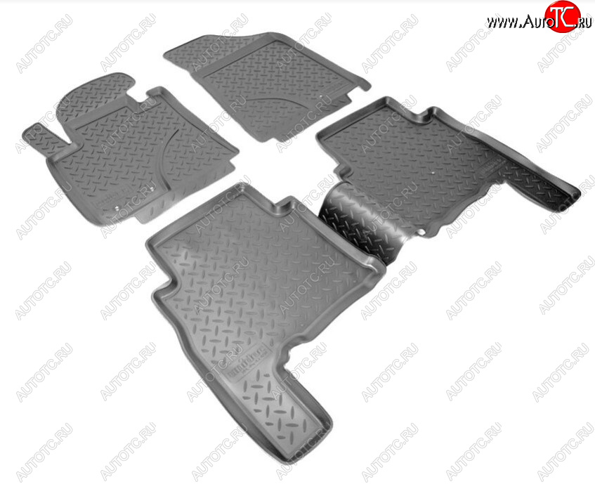 2 499 р. Комплект ковриков в салон Norplast Unidec  KIA Sorento  XM (2009-2012) дорестайлинг (Цвет: черный)  с доставкой в г. Пермь