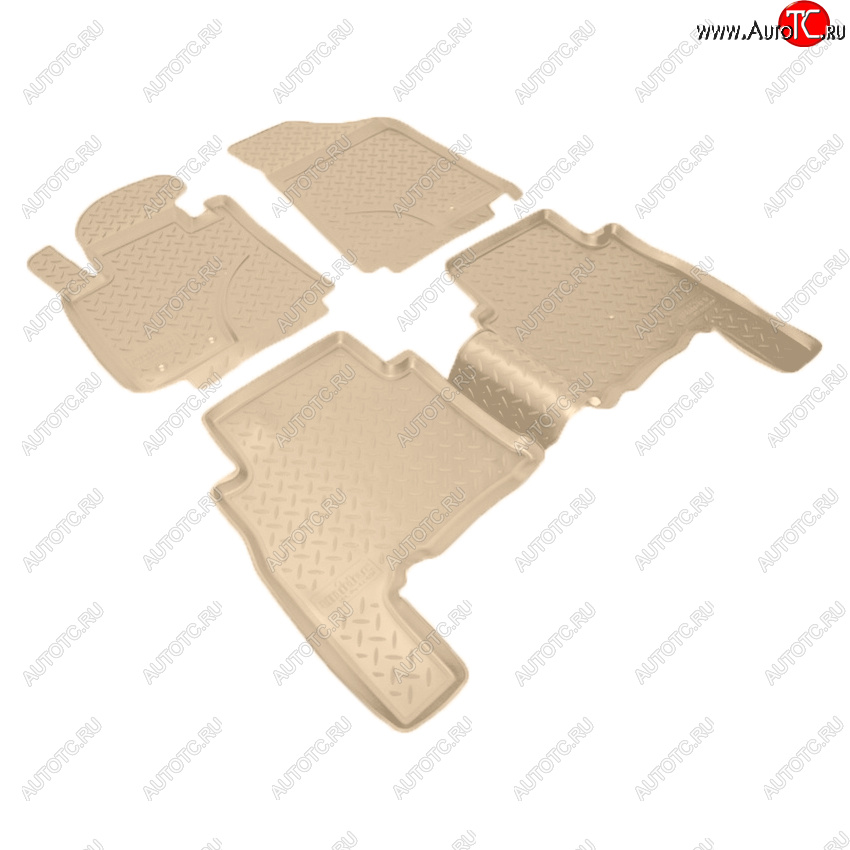 3 289 р. Коврики салона Norplast Unidec  KIA Sorento  XM (2009-2012) дорестайлинг (Цвет: бежевый)  с доставкой в г. Пермь