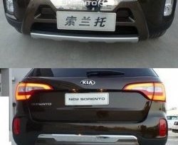 4 499 р. Диффузор на задний бампер SuvStyle KIA Sorento XM рестайлинг (2012-2015) (Неокрашенная)  с доставкой в г. Пермь. Увеличить фотографию 2