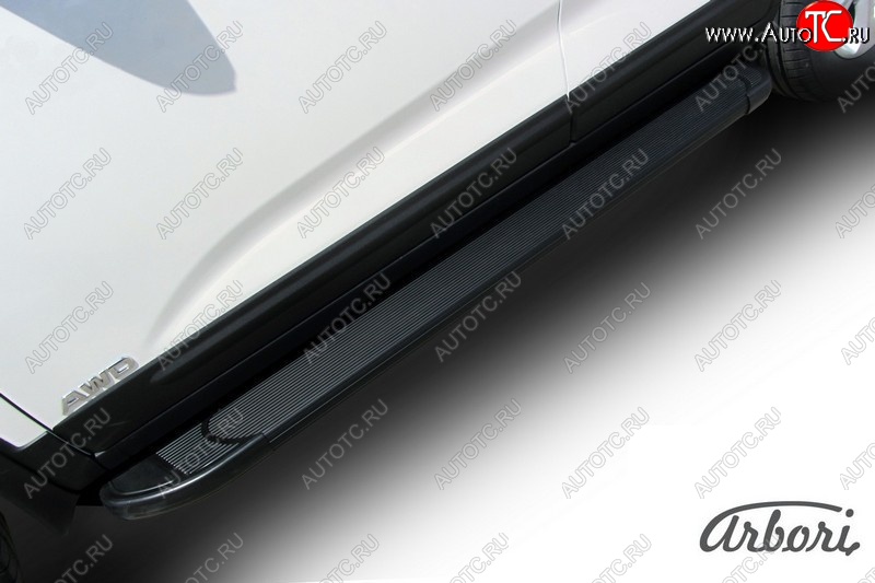 11 609 р. Порожки для ног Arbori Optima Black KIA Sorento XM рестайлинг (2012-2015)  с доставкой в г. Пермь