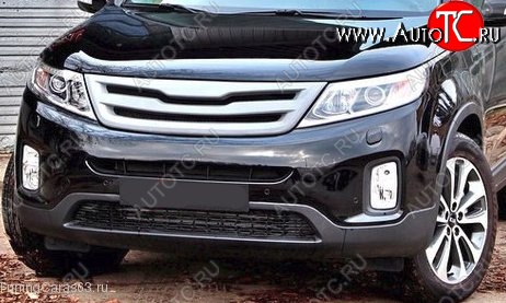5 199 р. Решётка радиатора Tuning-Sport  KIA Sorento  XM (2012-2015) рестайлинг (Неокрашенная)  с доставкой в г. Пермь
