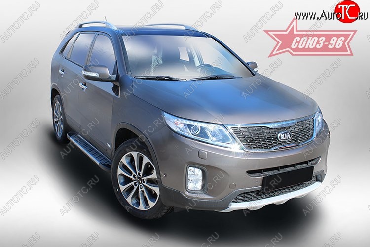9 764 р. Пороги алюминиевый профиль,Kia Sorento 2013- KIA Sorento XM рестайлинг (2012-2015)  с доставкой в г. Пермь