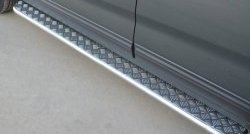 24 649 р. Широкая защита порогов SLITKOFF KIA Sorento XM рестайлинг (2012-2015)  с доставкой в г. Пермь. Увеличить фотографию 2