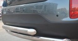 18 599 р. Защита заднего бампера (2 трубы Ø63 мм, нержавейка) SLITKOFF  KIA Sorento  XM (2012-2015) рестайлинг  с доставкой в г. Пермь. Увеличить фотографию 2