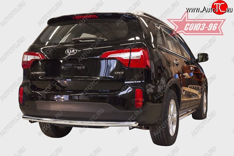 10 169 р. Защита заднего бампера Souz-96 (d60)  KIA Sorento  XM (2012-2015) рестайлинг  с доставкой в г. Пермь