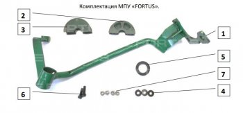 1 999 р. Замок рулевого вала FORTUS (бесштыревой)  KIA Sorento  MQ4 (2020-2022) (Вал d 20)  с доставкой в г. Пермь. Увеличить фотографию 3
