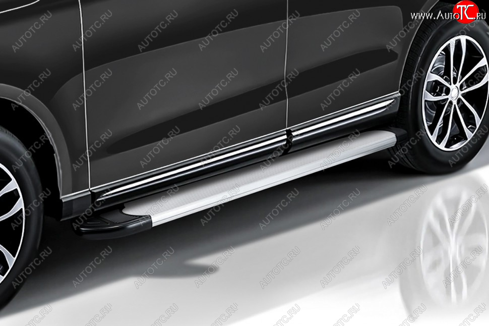 13 349 р. Порожки для ног Slitkoff Optima KIA Sorento MQ4 (2020-2022) (Silver)  с доставкой в г. Пермь