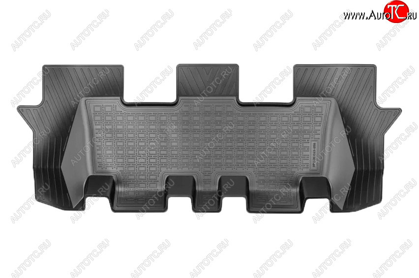 969 р. Коврик салона Norplast (3 ряд) KIA Sorento MQ4 (2020-2022) (Цвет: черный)  с доставкой в г. Пермь