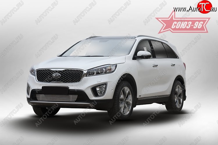 5 219 р. Декоративный элемент воздухозаборника Souz-96 (d10) KIA Sorento UM/Prime дорестайлинг (2014-2018)  с доставкой в г. Пермь