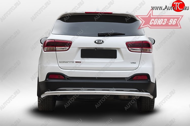 10 889 р. Защита заднего бампера d60 Souz-96  KIA Sorento  UM/Prime (2014-2018) дорестайлинг  с доставкой в г. Пермь