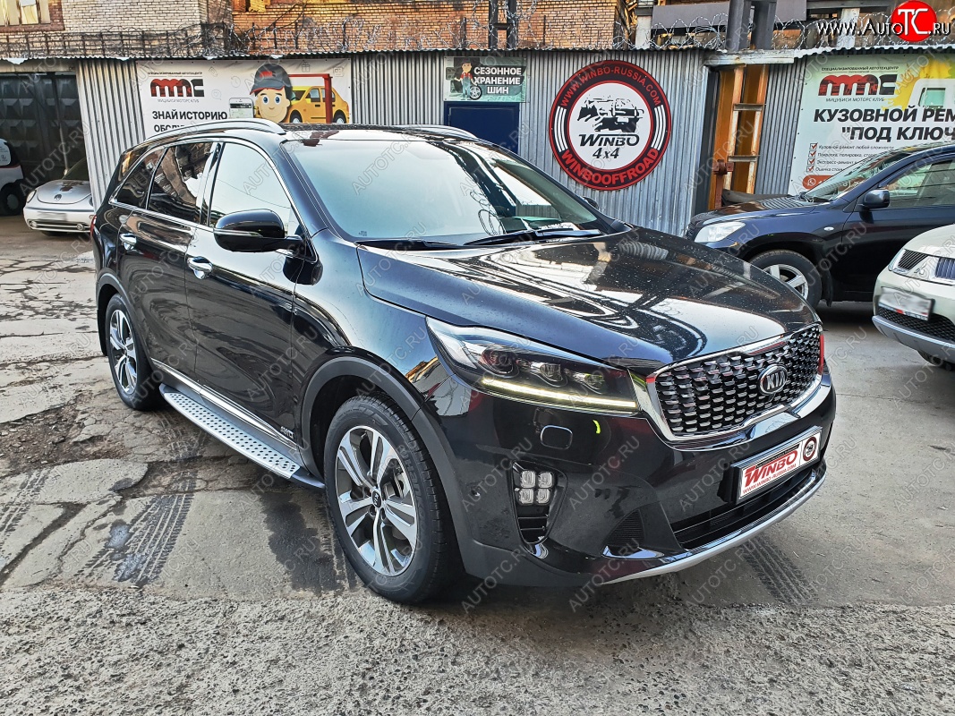 12 999 р. Подножки боковые WINBO KIA Sorento UM/Prime рестайлинг (2018-2020)  с доставкой в г. Пермь