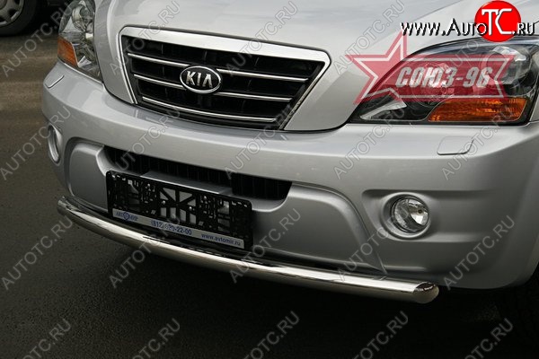 10 349 р. Защита переднего бампера одинарная Souz-96 (d60) KIA Sorento BL рестайлинг (2006-2010)  с доставкой в г. Пермь