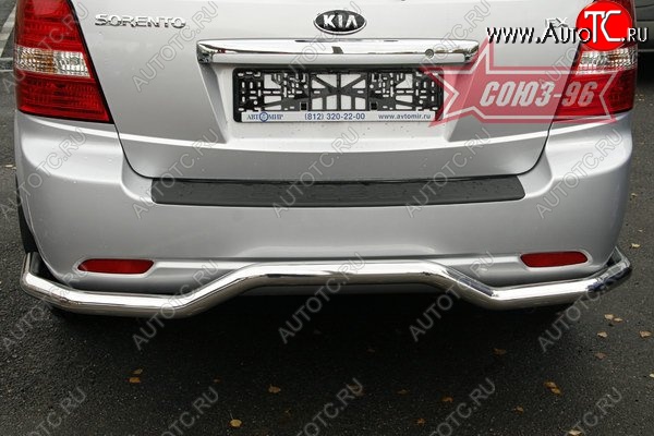 7 964 р. Защита заднего бампера рестайлинг Souz-96 (d60) KIA Sorento BL дорестайлинг (2002-2006)  с доставкой в г. Пермь