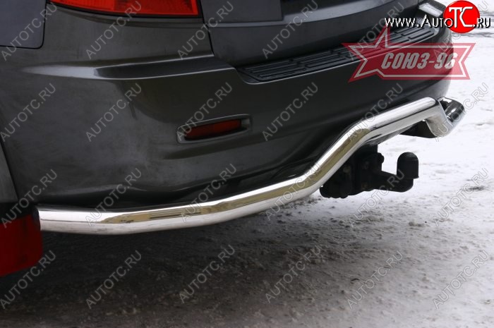 7 514 р. Защита заднего бампера Souz-96 (d60)  KIA Sorento  BL (2002-2010) дорестайлинг, рестайлинг  с доставкой в г. Пермь