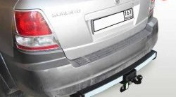 Фаркоп Лидер Плюс (с нержавеющей пластиной) KIA Sorento  BL (2002-2010) дорестайлинг, рестайлинг