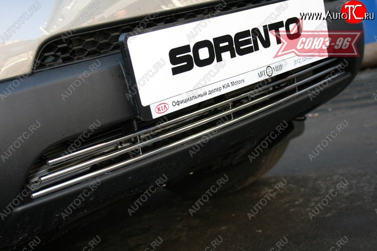 3 689 р. Декоративный элемент воздухозаборника Souz-96 (d10)  KIA Sorento  XM (2012-2015) рестайлинг  с доставкой в г. Пермь