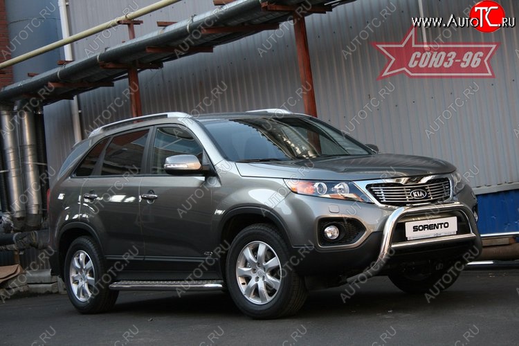 17 594 р. Защита переднего бампера Souz-96 (d76) KIA Sorento XM дорестайлинг (2009-2012)  с доставкой в г. Пермь
