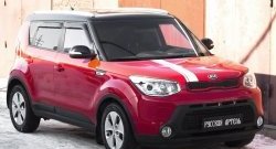 5 399 р. Накладки на колёсные арки RA (комплект 4 шт). KIA Soul PS дорестайлинг (2014-2016) (Поверхность шагрень)  с доставкой в г. Пермь. Увеличить фотографию 2