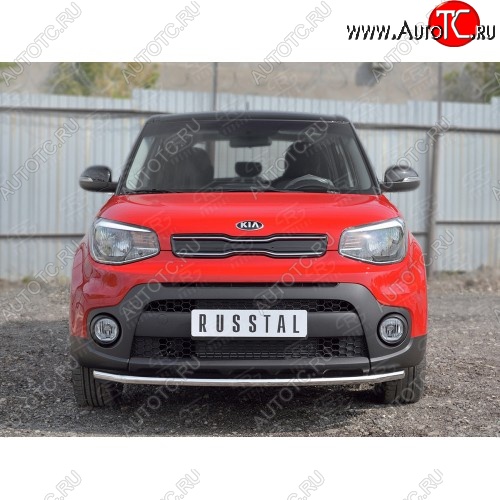 14 499 р. Одинарная защита переднего бампера диаметром 42 мм SLITKOFF  KIA Soul  PS (2014-2016) дорестайлинг  с доставкой в г. Пермь