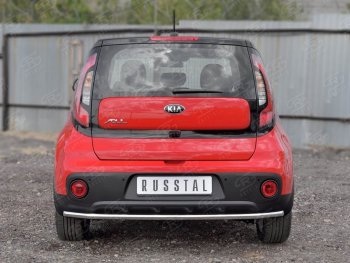 14 499 р. Одинарная защита заднего бампера диаметром 42 SLITKOFF KIA Soul PS дорестайлинг (2014-2016)  с доставкой в г. Пермь. Увеличить фотографию 2