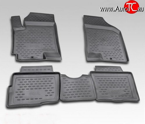 2 479 р. Комплект ковриков в салон Element 4 шт. (полиуретан)  KIA Soul  PS (2014-2016) дорестайлинг  с доставкой в г. Пермь