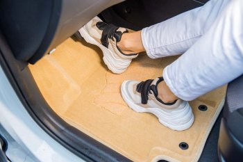 7 649 р. Текстильные коврики в салон SEINTEX 3D бежевые  KIA Soul  PS (2014-2019) дорестайлинг, рестайлинг  с доставкой в г. Пермь. Увеличить фотографию 3