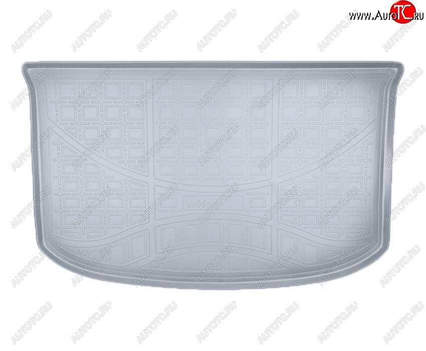 1 849 р. Коврик багажника Norplast Unidec  KIA Soul  PS (2014-2019) дорестайлинг, рестайлинг (Цвет: серый)  с доставкой в г. Пермь