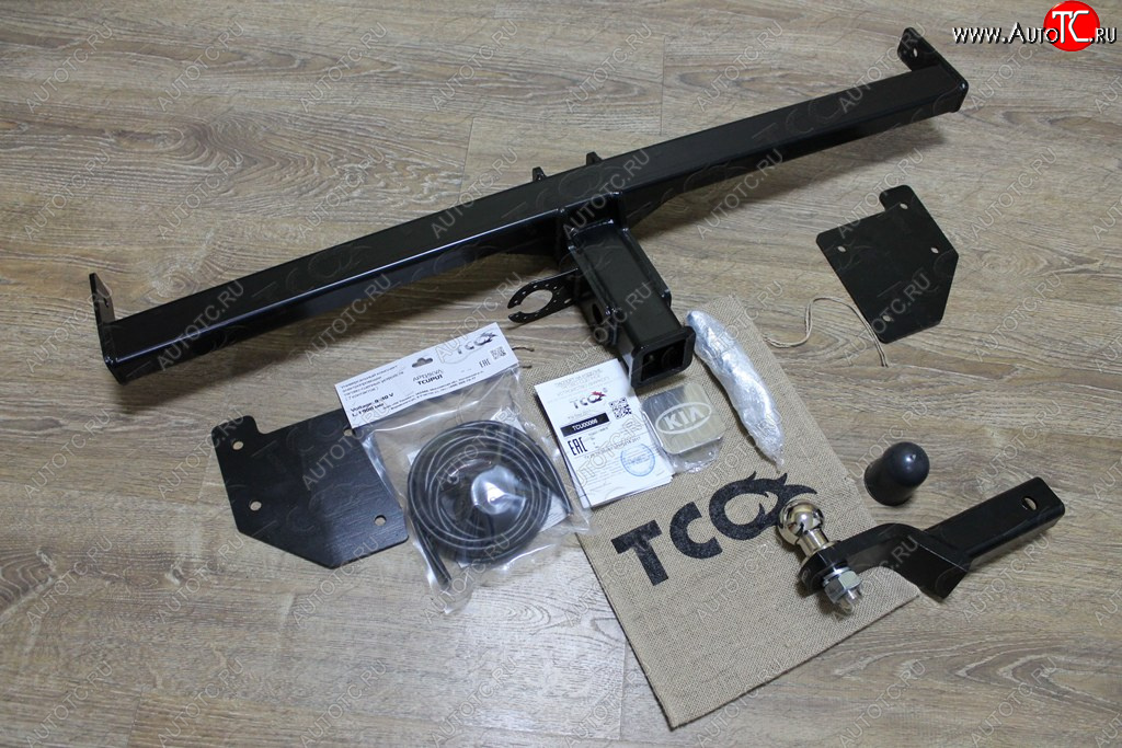 12 999 р. Фаркоп (тягово-сцепное устройство) TCC  KIA Soul  PS (2014-2019) дорестайлинг, рестайлинг (Оцинкованный, шар E)  с доставкой в г. Пермь