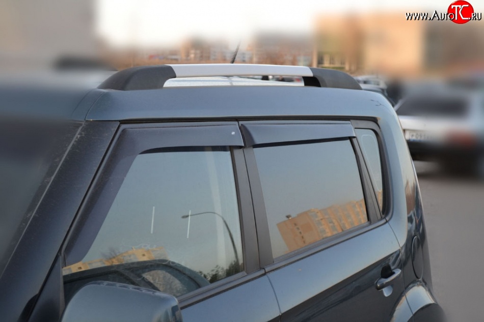 999 р. Комплект дефлекторов окон (ветровиков) 4 шт. Russtal KIA Soul AM дорестайлинг (2008-2011)  с доставкой в г. Пермь