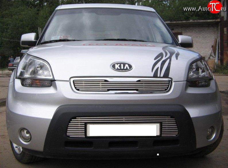 4 099 р. Декоративная вставка воздухозаборника Berkut KIA Soul AM дорестайлинг (2008-2011)  с доставкой в г. Пермь
