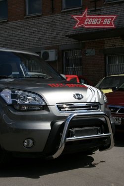 Защита переднего бампера Souz-96 (d60) KIA Soul  AM (2008-2011) дорестайлинг