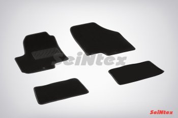 Комплект ворсовых ковриков в салон LUX Seintex KIA Soul  AM (2008-2014) дорестайлинг, рестайлинг