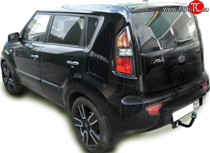 7 799 р. Фаркоп Лидер Плюс  KIA Soul  AM (2008-2014) дорестайлинг, рестайлинг (Без электропакета)  с доставкой в г. Пермь