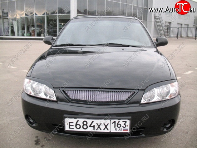699 р. Реснички на фары Фанат KIA Spectra (2000-2009) (Неокрашенные)  с доставкой в г. Пермь