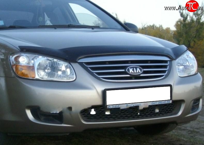 2 599 р. Дефлектор капота NovLine KIA Spectra (2000-2009)  с доставкой в г. Пермь