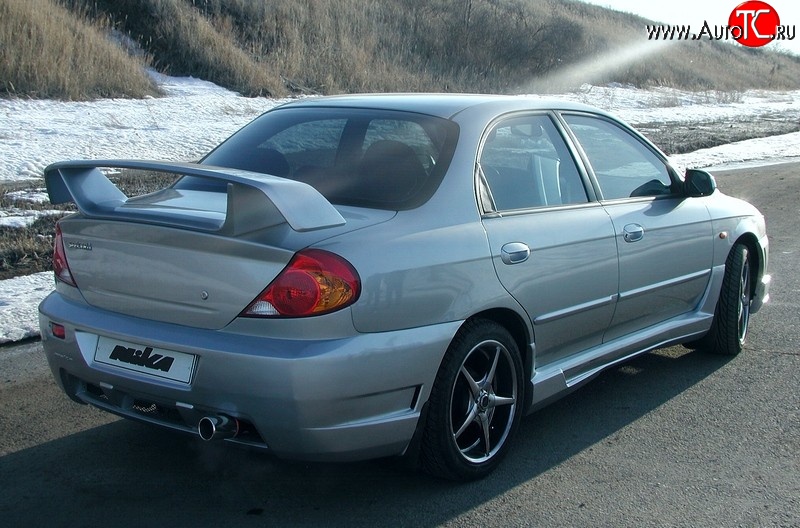 6 799 р. Спойлер Nika-Этажерка  KIA Spectra (2000-2009) (Неокрашенный)  с доставкой в г. Пермь