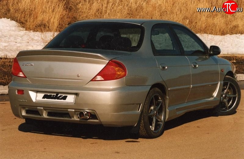 6 199 р. Лип спойлер Nika-Лип KIA Spectra (2000-2009) (Неокрашенный)  с доставкой в г. Пермь
