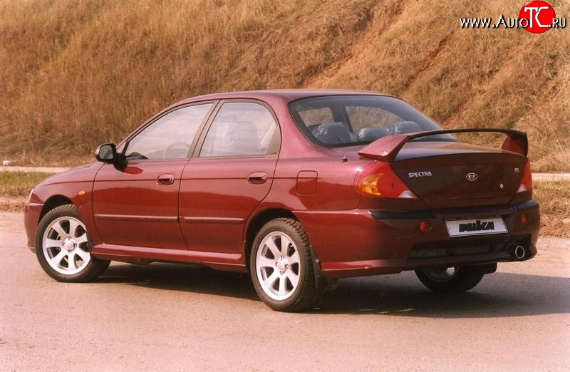 7 699 р. Спойлер Nika-Скоба  KIA Spectra (2000-2009) (Неокрашенный)  с доставкой в г. Пермь