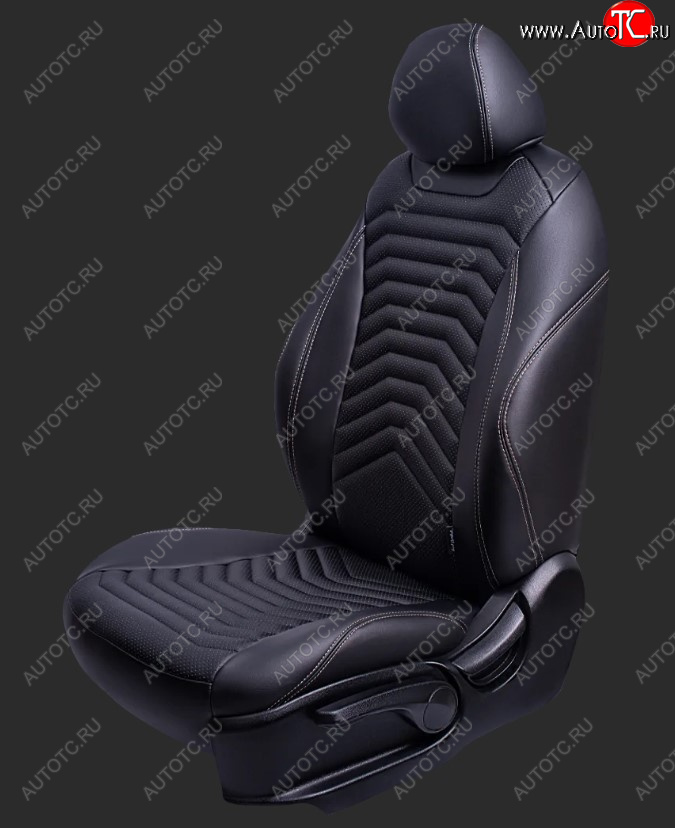 28 499 р. Чехлы для сидений Lord Autofashion Байрон ПРЕЗИДЕНТ (экокожа, спинка 60/40, подлокотник, 3 Г-образных подголовника)  KIA Sportage  4 QL (2016-2018) дорестайлинг (Черный, вставка черная, строчка бежевая)  с доставкой в г. Пермь