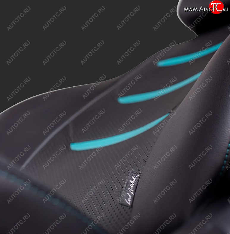 10 399 р. Чехлы для сидений Lord Autofashion Турин 2 (экокожа, спинка 40/60, подлокотник, 2 П- и 3 Г-образных подголовника)  KIA Sportage  4 QL (2016-2018) дорестайлинг (Черный, вставка черная/бирюзовая, строчка бирюзовая)  с доставкой в г. Пермь