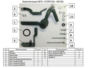 11 749 р. Замок КПП 4WD FORTUS 6MT  KIA Sportage  4 QL (2018-2022) рестайлинг  с доставкой в г. Пермь. Увеличить фотографию 3