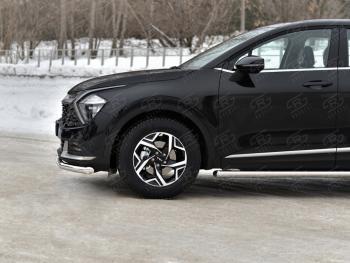 15 899 р. Защита переднего бампера (кроме STYLE и X-LINE, труба, d63мм.) SLITKOFF  KIA Sportage  5 NQ5 (2021-2025)  с доставкой в г. Пермь. Увеличить фотографию 3