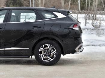 12 299 р. Защита заднего бампера (труба, d42, волна) SLITKOFF  KIA Sportage  5 NQ5 (2021-2025)  с доставкой в г. Пермь. Увеличить фотографию 3