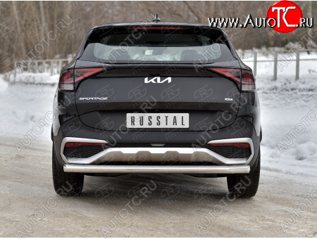 15 899 р. Защита заднего бампера (труба, d63) SLITKOFF  KIA Sportage  5 NQ5 (2021-2025)  с доставкой в г. Пермь