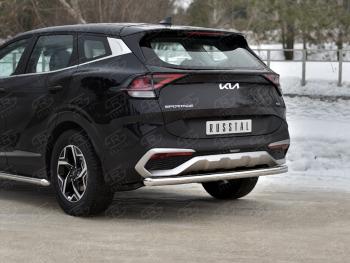 15 899 р. Защита заднего бампера (труба, d63) SLITKOFF  KIA Sportage  5 NQ5 (2021-2025)  с доставкой в г. Пермь. Увеличить фотографию 2