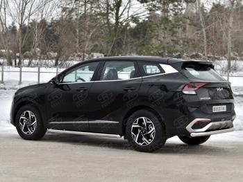 15 899 р. Защита заднего бампера (труба, d63) SLITKOFF  KIA Sportage  5 NQ5 (2021-2025)  с доставкой в г. Пермь. Увеличить фотографию 4