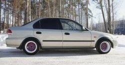 4 739 р. Универсальные фендера на колёсные арки RA (вынос 50 мм, комплект) Hyundai Accent 3 MC хэтчбек (2005-2011) (Поверхность глянец (под окраску))  с доставкой в г. Пермь. Увеличить фотографию 6