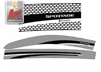 Дефлектора окон CA-Plastic KIA Sportage  3 SL (2010-2016) дорестайлинг, рестайлинг