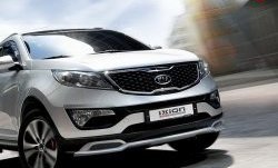 5 399 р. Накладка на передний бампер Ixion Style  KIA Sportage  3 SL (2010-2014) дорестайлинг (Неокрашенная)  с доставкой в г. Пермь. Увеличить фотографию 7