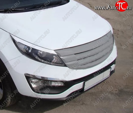 4 199 р. Решётка радиатора Tuning-Sport v2  KIA Sportage  3 SL (2010-2016) дорестайлинг, рестайлинг (Неокрашенная)  с доставкой в г. Пермь